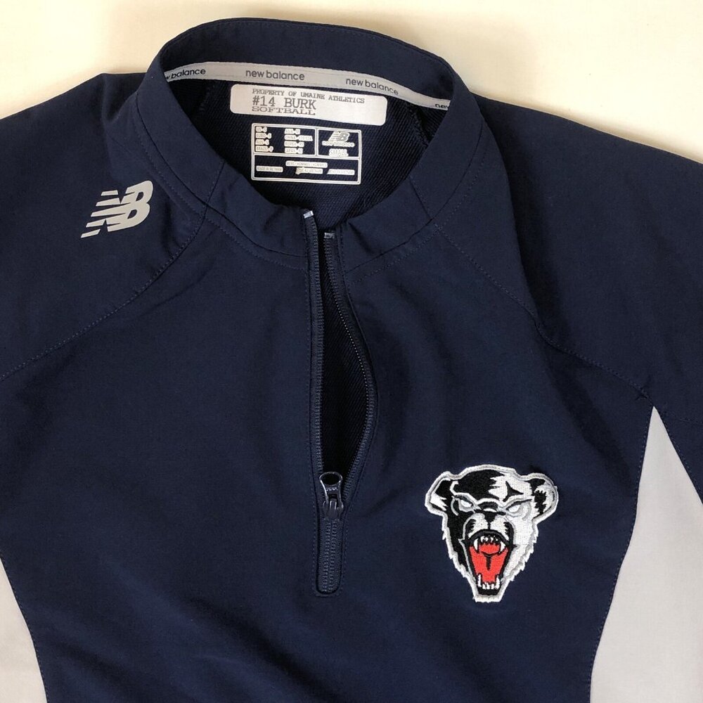 New Balance University Maine Black Bears Team Issued Softball Baseball Pullover - Picture 3 of 8